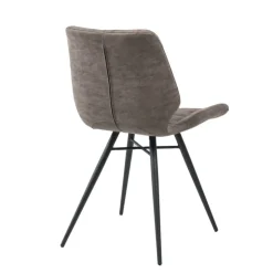 Chaise De Cuisine|Chaise De Salle à Manger*IberisChaise design rembourrée inspiration vintage avec pieds en métal noir