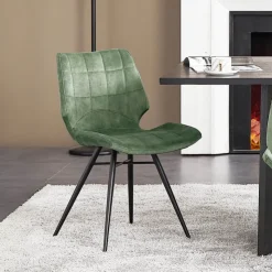 Chaise De Salle à Manger|Chaise Salon*IbérisChaise design vintage rembourrée en velours