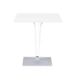 Table De Cuisine|Table Pour Petit Espace*Ice Table carrée en polycarbonate et stratifié