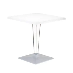 Table De Cuisine|Table Pour Petit Espace*Ice Table carrée en polycarbonate et stratifié