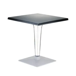 Table De Cuisine|Table Pour Petit Espace*Ice Table carrée en polycarbonate et stratifié