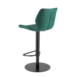 Tabouret De Bar (assise +/- 80 Cm)|Tabouret Snack (assise +/- 65 Cm)*IndicaTabouret tournant et réglable coque en tissu avec pied en métal noir