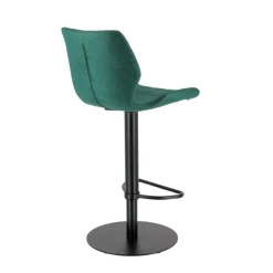 Tabouret De Bar (assise +/- 80 Cm)|Tabouret Snack (assise +/- 65 Cm)*IndicaTabouret tournant et réglable coque en tissu avec pied en métal noir