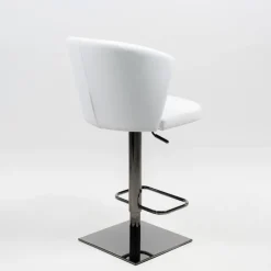 Peressini Tabouret De Bar (assise +/- 80 Cm)|Tabouret Snack (assise +/- 65 Cm)*Ines Tabouret réglable et pivotant en synthétique et métal chromé