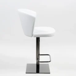 Peressini Tabouret De Bar (assise +/- 80 Cm)|Tabouret Snack (assise +/- 65 Cm)*Ines Tabouret réglable et pivotant en synthétique et métal chromé