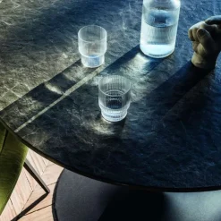 Midj Table De Salle à Manger*Infinity ® Table pied central design en céramique et métal