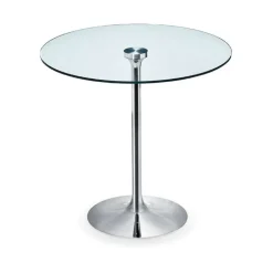 Midj Table De Salle à Manger*Infinity ® Table ronde pied central en verre et métal