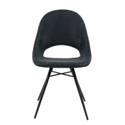 Chaise De Cuisine|Chaise De Salle à Manger*IsabelleChaise design avec coque ajourée en simili noir