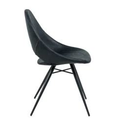 Chaise De Cuisine|Chaise De Salle à Manger*IsabelleChaise design avec coque ajourée en simili noir