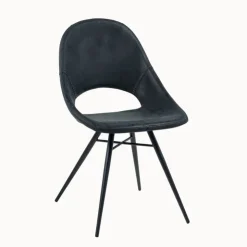Chaise De Cuisine|Chaise De Salle à Manger*IsabelleChaise design avec coque ajourée en simili noir