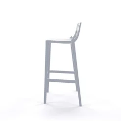Tabouret De Bar (assise +/- 80 Cm)*Isidoro Tabouret de bar d'extérieur moderne empilable avec dossier ronds ajourés