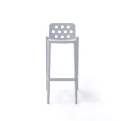 Tabouret De Bar (assise +/- 80 Cm)*Isidoro Tabouret de bar d'extérieur moderne empilable avec dossier ronds ajourés