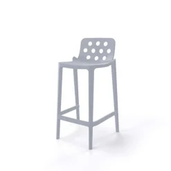 Tabouret Snack (assise +/- 65 Cm)|Tabouret De Bar (assise +/- 80 Cm)*Isidoro Tabouret snack moderne empilable avec dossier ronds ajourés