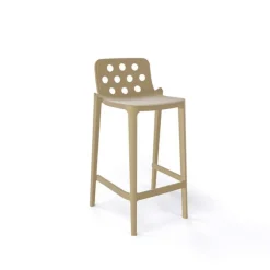 Tabouret Snack (assise +/- 65 Cm)|Tabouret De Bar (assise +/- 80 Cm)*Isidoro Tabouret snack moderne empilable avec dossier ronds ajourés