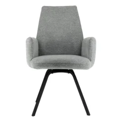 Chaise De Salle à Manger|Chaise De Bureau*Jules Fauteuilconfortable en tissu avec dossier inclinable et pieds en métal