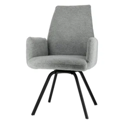 Chaise De Salle à Manger|Chaise De Bureau*Jules Fauteuilconfortable en tissu avec dossier inclinable et pieds en métal