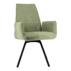 Chaise De Salle à Manger|Chaise De Bureau*Jules Fauteuilconfortable en tissu avec dossier inclinable et pieds en métal