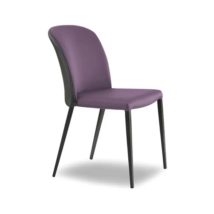 Europea Chaise De Cuisine|Chaise De Salle à Manger*Julie Chaise bicolore moderne italienne avec pieds en métal