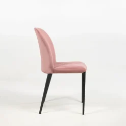 Europea Chaise De Salle à Manger|Chaise Salon*Julie Chaise en tissu italienne avec pieds en métal