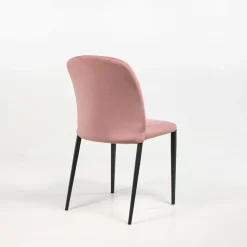 Europea Chaise De Salle à Manger|Chaise Salon*Julie Chaise en tissu italienne avec pieds en métal