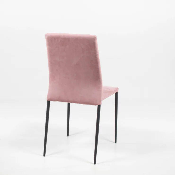 Ingenia casa Chaise De Salle à Manger*Kendra Ingenia by Bontempi® Chaise moderne en tissu aspect nubuck et métal