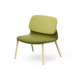 Sokoa Fauteuil De Salon*Klik Chauffeuse confortable en tissu pieds bois made in France