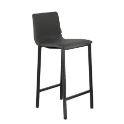 Mobliberica Tabouret Snack (assise +/- 65 Cm)|Tabouret De Bar (assise +/- 80 Cm)*Koko ® Tabouret snack en simili dossier bas avec pieds en métal
