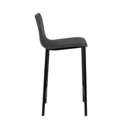 Mobliberica Tabouret Snack (assise +/- 65 Cm)|Tabouret De Bar (assise +/- 80 Cm)*Koko ® Tabouret snack en simili dossier bas avec pieds en métal