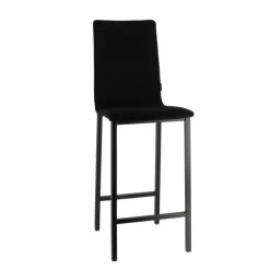 Mobliberica Tabouret Snack (assise +/- 65 Cm)|Tabouret De Bar (assise +/- 80 Cm)*Koko ® Tabouret snack en tissu dossier haut