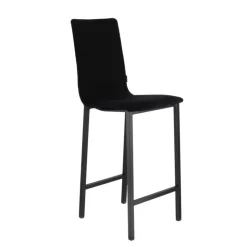 Mobliberica Tabouret Snack (assise +/- 65 Cm)|Tabouret De Bar (assise +/- 80 Cm)*Koko ® Tabouret snack en tissu dossier haut