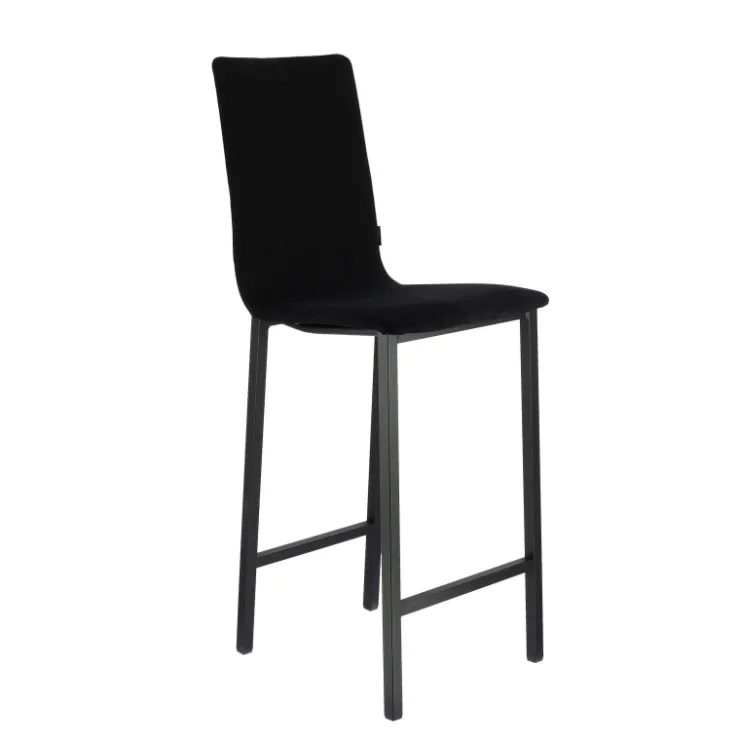 Mobliberica Tabouret Snack (assise +/- 65 Cm)|Tabouret De Bar (assise +/- 80 Cm)*Koko ® Tabouret snack en tissu dossier haut