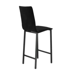 Mobliberica Tabouret Snack (assise +/- 65 Cm)|Tabouret De Bar (assise +/- 80 Cm)*Koko ® Tabouret snack en tissu dossier haut