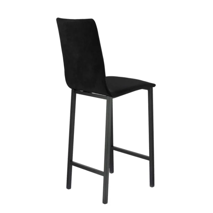 Mobliberica Tabouret Snack (assise +/- 65 Cm)|Tabouret De Bar (assise +/- 80 Cm)*Koko ® Tabouret snack en tissu dossier haut