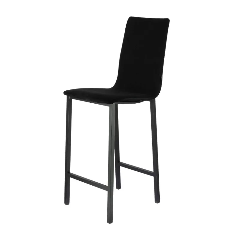 Mobliberica Tabouret Snack (assise +/- 65 Cm)|Tabouret De Bar (assise +/- 80 Cm)*Koko ® Tabouret snack en tissu dossier haut