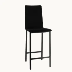 Mobliberica Tabouret Snack (assise +/- 65 Cm)|Tabouret De Bar (assise +/- 80 Cm)*Koko ® Tabouret snack en tissu dossier haut