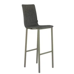 Mobliberica Tabouret De Bar (assise +/- 80 Cm)*Koko ® Tabouret de bar dossier haut en tissu