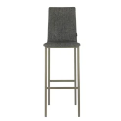 Mobliberica Tabouret De Bar (assise +/- 80 Cm)*Koko ® Tabouret de bar dossier haut en tissu