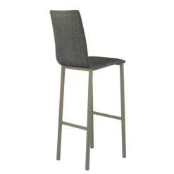 Mobliberica Tabouret De Bar (assise +/- 80 Cm)*Koko ® Tabouret de bar dossier haut en tissu