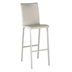 Mobliberica Tabouret Snack (assise +/- 65 Cm)|Tabouret De Bar (assise +/- 80 Cm)*Koko Tabouret snack ® rembourré dossier haut en simili