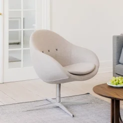 Varier Fauteuil De Salon*Kokon club ® Fauteuil pivotant confortable en tissu design