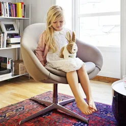 Varier Fauteuil De Salon*Kokon club ® Fauteuil pivotant confortable en tissu design