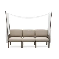 Fauteuil De Jardin*Komodo ombra 3 Canapé de jardin 3 places avec voile d'ombrage fabriqué en Italie