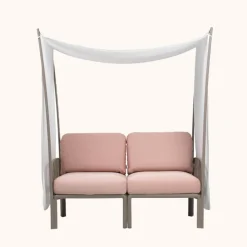 Fauteuil De Jardin*Komodo ombra 2 Canapé de jardin 2 places avec voile d'ombrage fabriqué en Italie