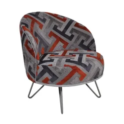 Paget Fauteuil De Salon*Léa Fauteuil lounge design art déco avec pieds épingle fabrication française