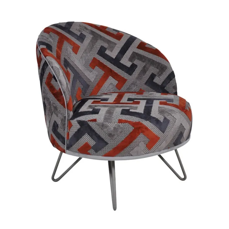 Paget Fauteuil De Salon*Léa Fauteuil lounge design art déco avec pieds épingle fabrication française