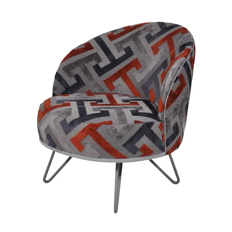 Paget Fauteuil De Salon*Léa Fauteuil lounge design art déco avec pieds épingle fabrication française