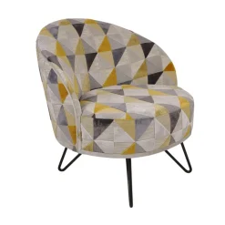 Paget Fauteuil De Salon*Léa Fauteuil lounge design art déco avec pieds épingle fabrication française