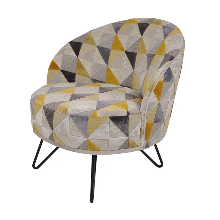 Paget Fauteuil De Salon*Léa Fauteuil lounge design art déco avec pieds épingle fabrication française