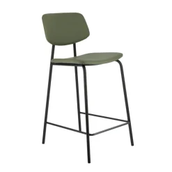 Perfecta Tabouret Snack (assise +/- 65 Cm)|Tabouret De Bar (assise +/- 80 Cm)*Lago Tabouret snack vintage rembourré en simili fabriqué en Belgique