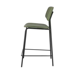 Perfecta Tabouret Snack (assise +/- 65 Cm)|Tabouret De Bar (assise +/- 80 Cm)*Lago Tabouret snack vintage rembourré en simili fabriqué en Belgique
